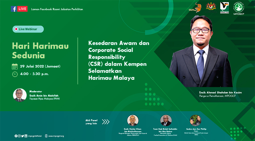 Kesedaran Awam dan Corporate Social Responsibility (CSR) dalam kempen Selamatkan Harimau Malaya