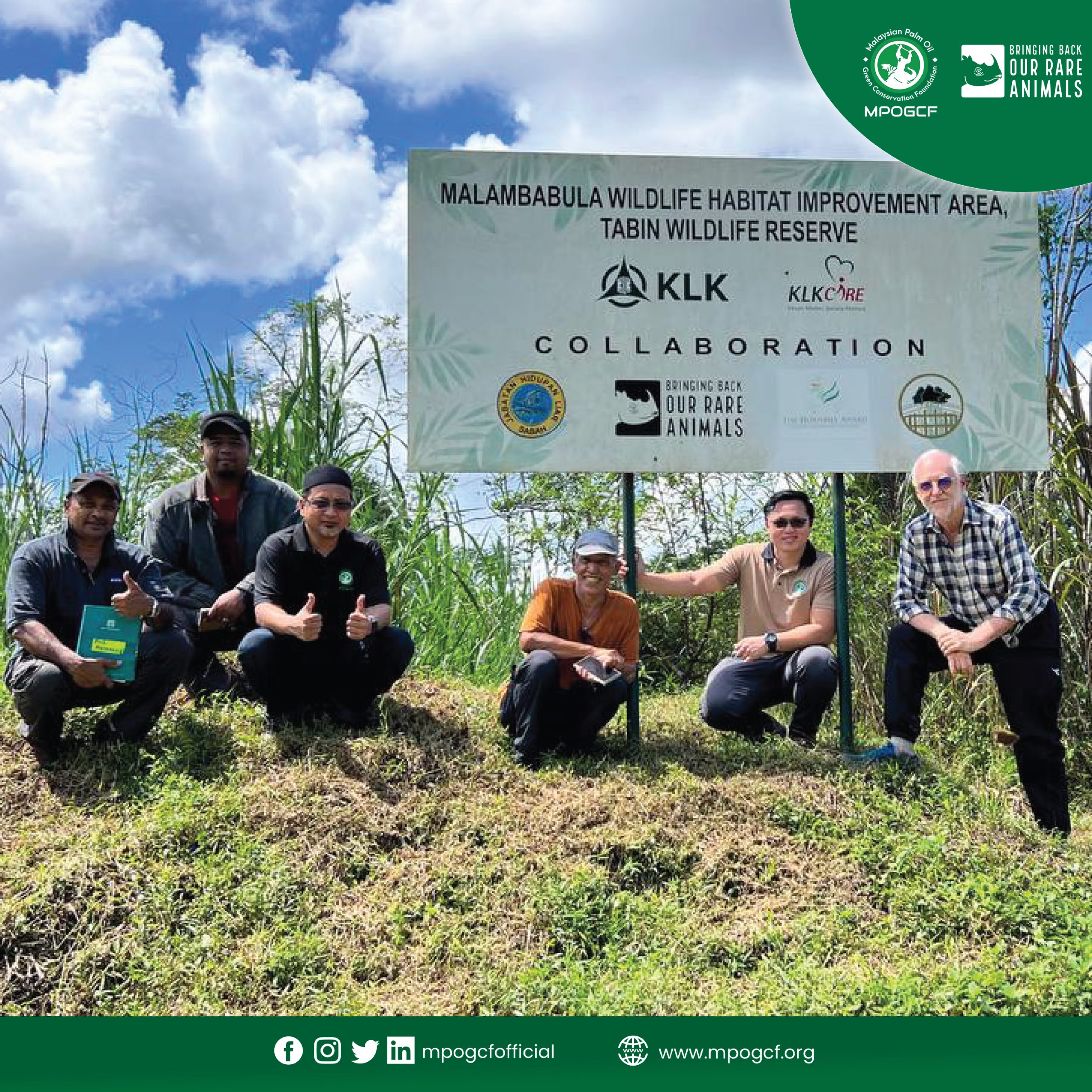 (MPOGCF) telah mengadakan lawatan ke Malambabula Wildlife Habitat Restoration Area, Tabin Wildlife Reserve di Lahad Datu, Sabah