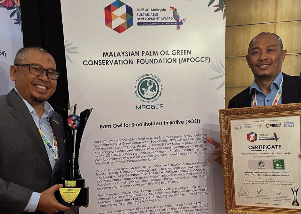 Inisiatif Burung Pungguk Jelapang MPOGCF menangi Anugerah Pembangunan Mampan